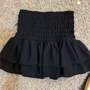 Black fit flare Zara skirt!